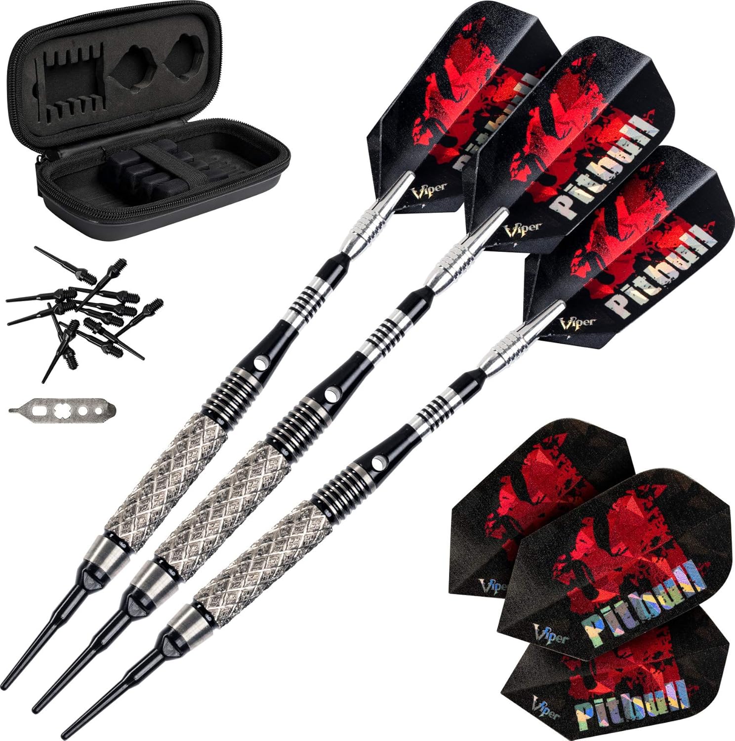 Viper Pitbull 90% Tungsten Soft Tip Dart Set, 18 Grams