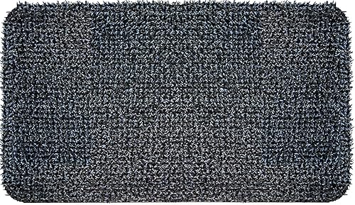 CLEAN MACHINE 10376922 - Felpudo atrapador de suciedad de alto tráfico, 23.5 x 35.5 pulgadas, color carbón