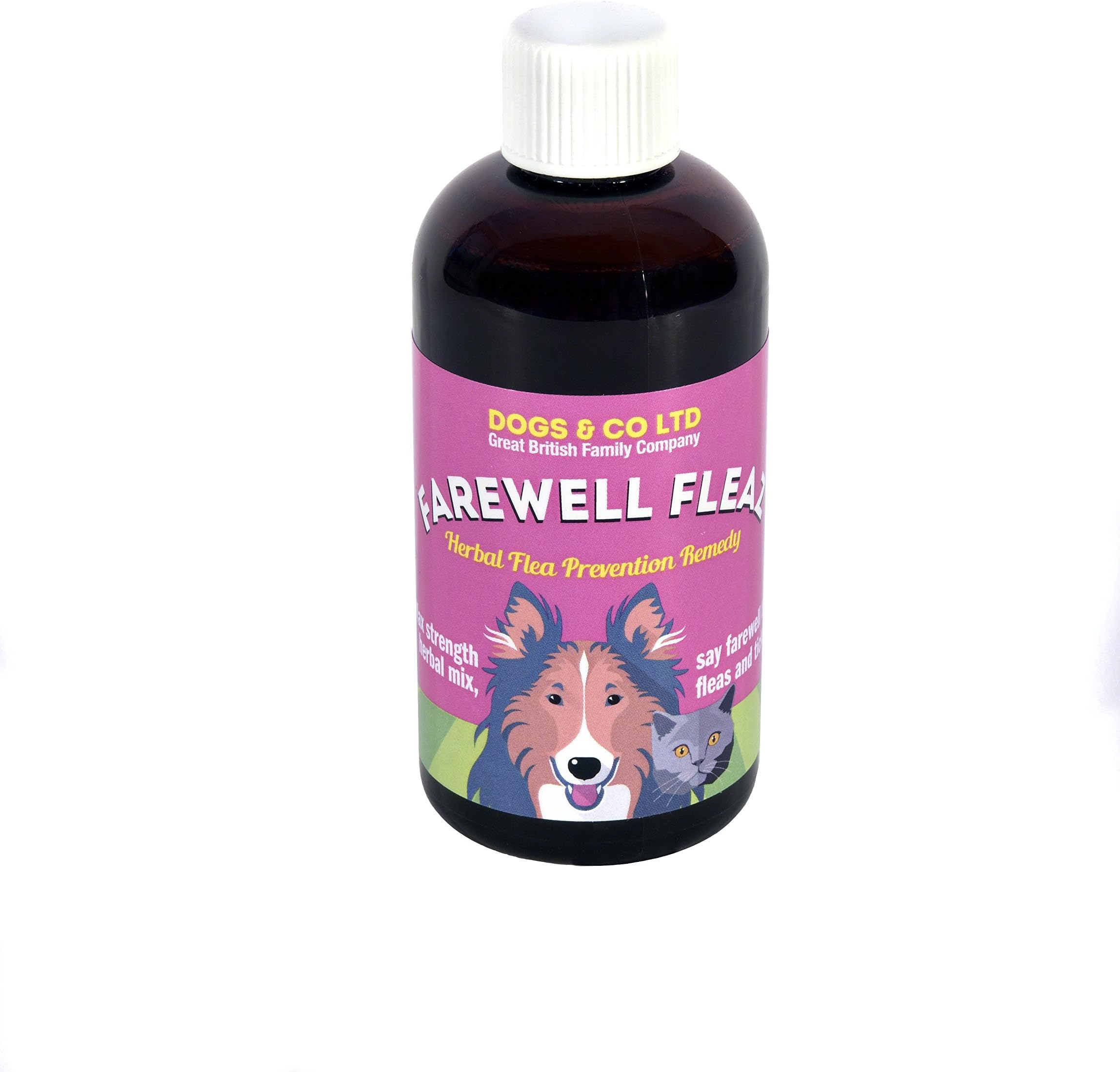 100ml. Natural Flea and Tick Prevention. Herbal Remedy for Dogs and Cats. Effective control of fleas and ticks.