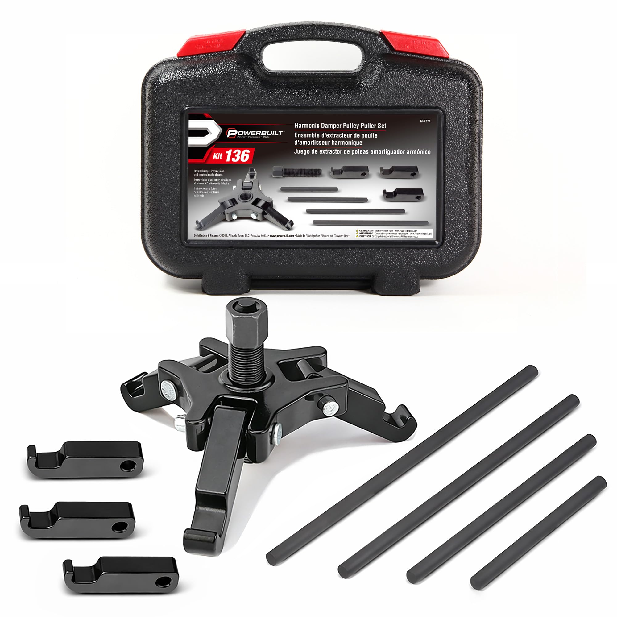 Amazon.com: Powerbuilt Harmonic Balancer Puller Set, Adjustable 3