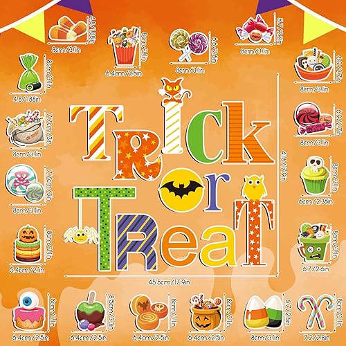 Miniatura 2 de 30 imanes de Halloween para puerta de crucero, decoración de calabaza, murciélago, truco, dulce o truco, imanes magnéticos para puerta de crucero,