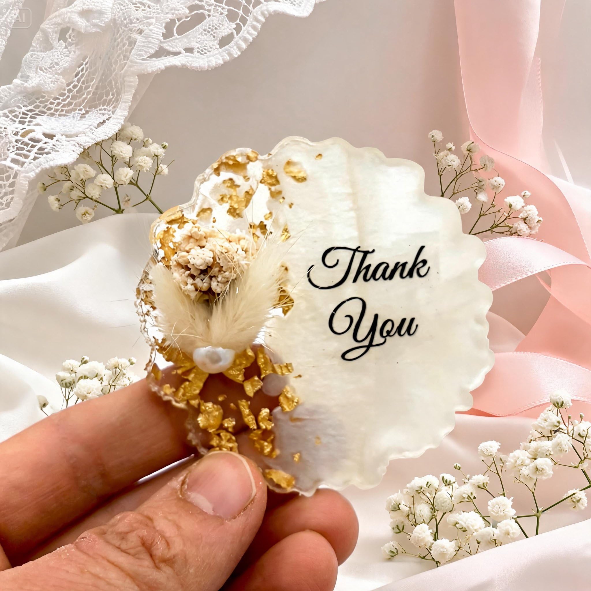 Regalo de fiesta de boda para invitados, imán de epoxi para regalos de despedida de soltera, imán de nevera para recuerdos de baby shower, elegante detalle de agradecimiento (juego de 50)