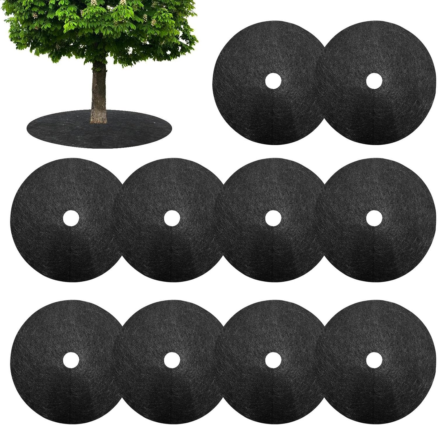 Plant Mulch Cover Mountain Tree Mulch Rings Weed Preventer Woven