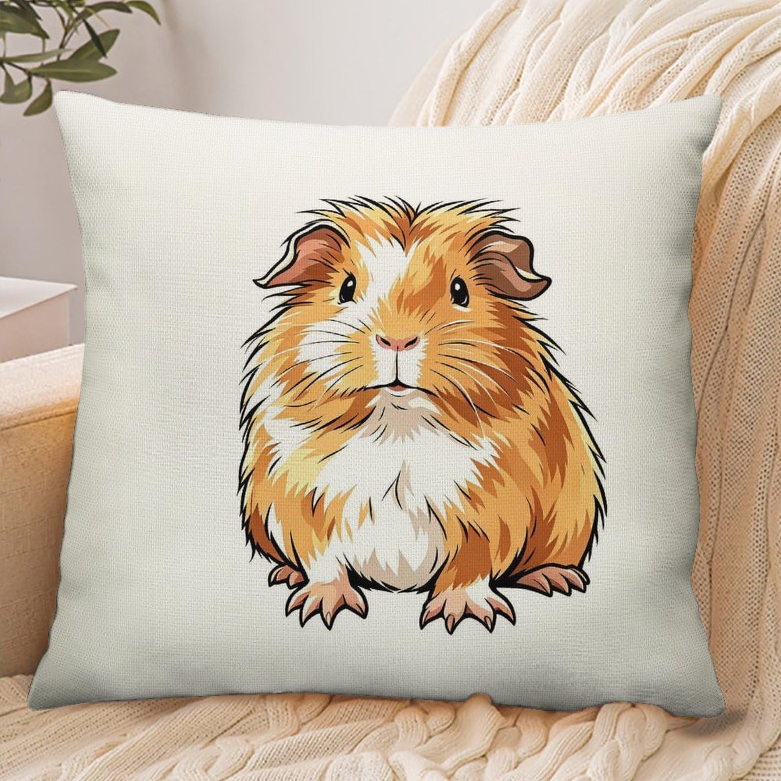 Fekiloot Style Funny Guinea Pig Pillowcase Pillow Sham Pillow Case