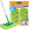 Reusable Microfiber Mop Pads Compatible with Swiffer Sweeper, Dry Sweeping Cloths, Wet Pads Refill for Swiffer Mop Pads Replacement Sweeping Mopping Pad Refills for Hardwood Surface Floor Cleaning