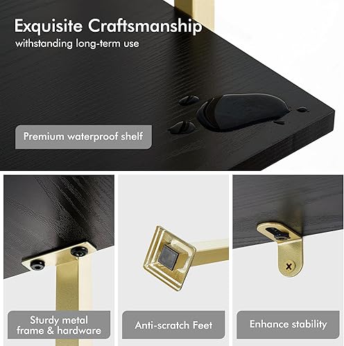 Miniatura 3 de Axeman Estantería de escalera de 5 niveles, estantería alta y estrecha para espacios pequeños, organizador de almacenamiento de libros moderno,