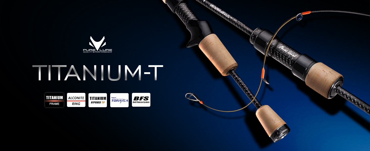 ロッド PURE LURE TITANIUM-T 60ULS PureLure TITANIUM-T XUL BFS Spinning/Casting Rod 0.5-6g Bait