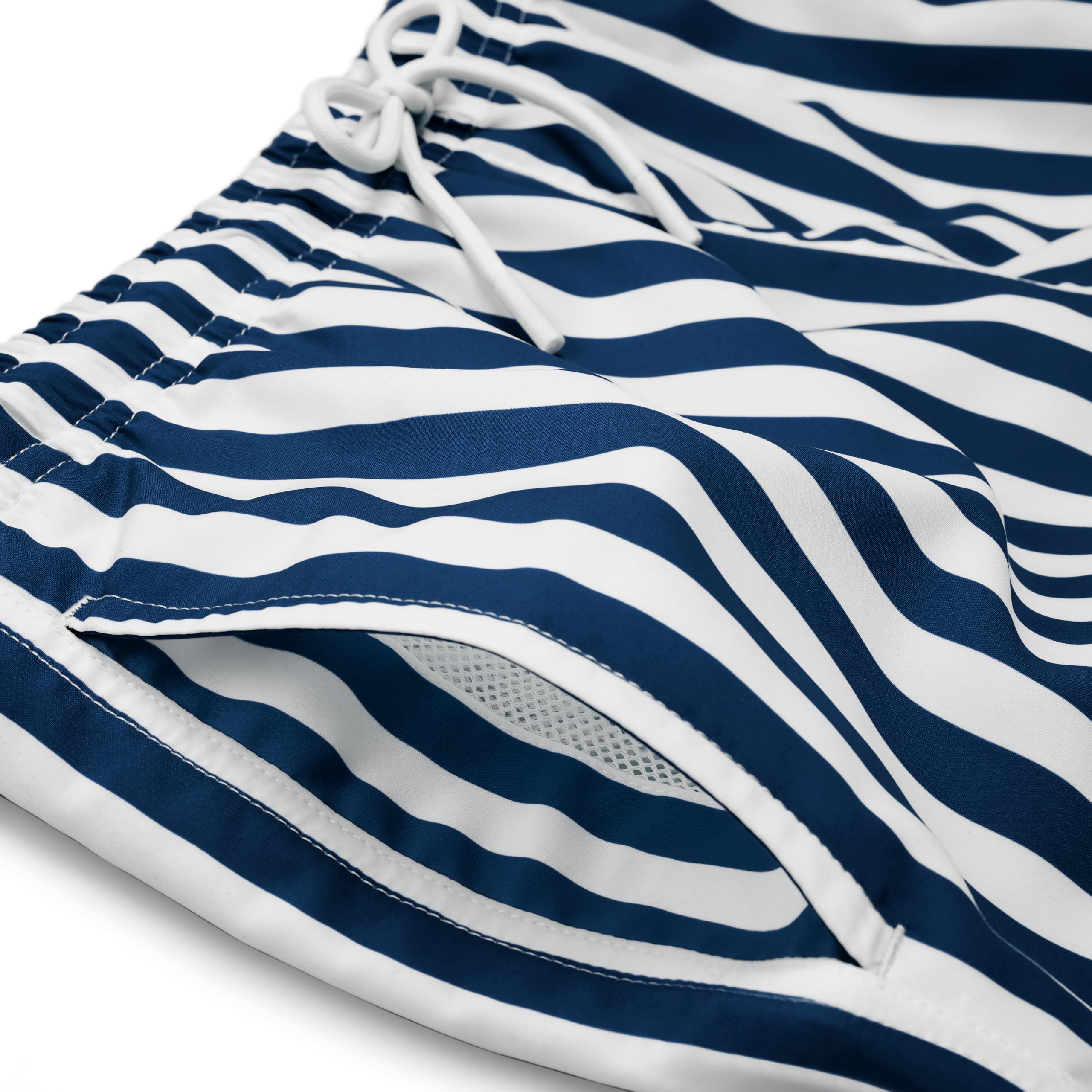 Trendhim Short de bain rayé pour homme | Short de bain à séchage rapide de 46 cm avec taille élastique | Vêtement de plage léger en plusieurs couleurs | Design danois pour la piscine et l'été