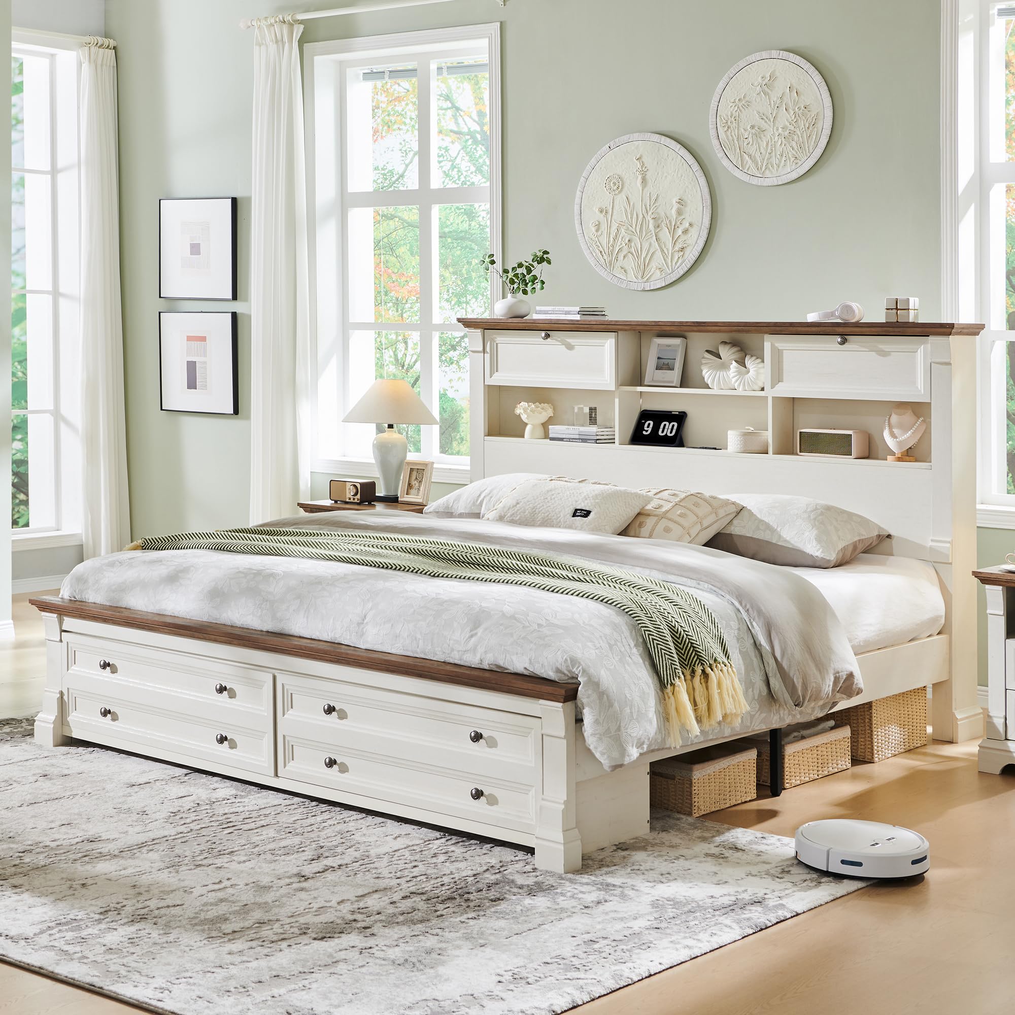 T4TREAM King Bookcase Headboard