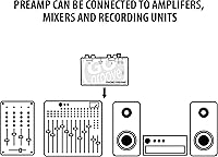 Vista 7 de GOgroove Preamplificador de preamplificador de mini tocadiscos con adaptador de CC de 12 voltios, entrada RCA para reproductor de discos de vinilo