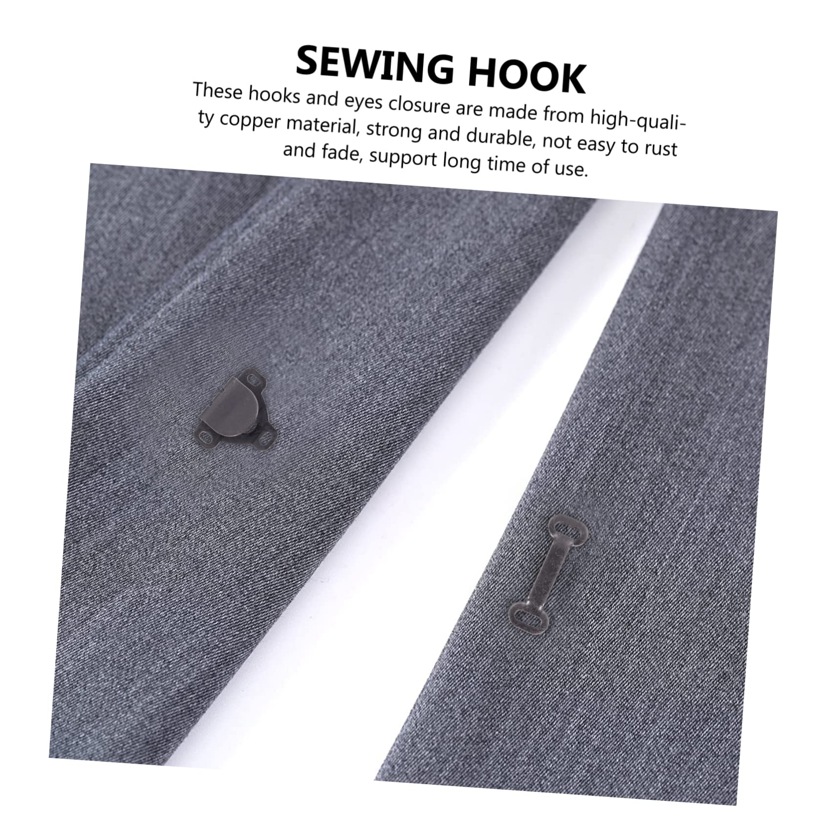 TEHAUX 450pezzi Ganci e Occhielli Per Cucito Set Per Gonne e Pantaloni Facili Da Usare Per e Creativi Adatti Per Riparazioni e Creazioni Di Moda