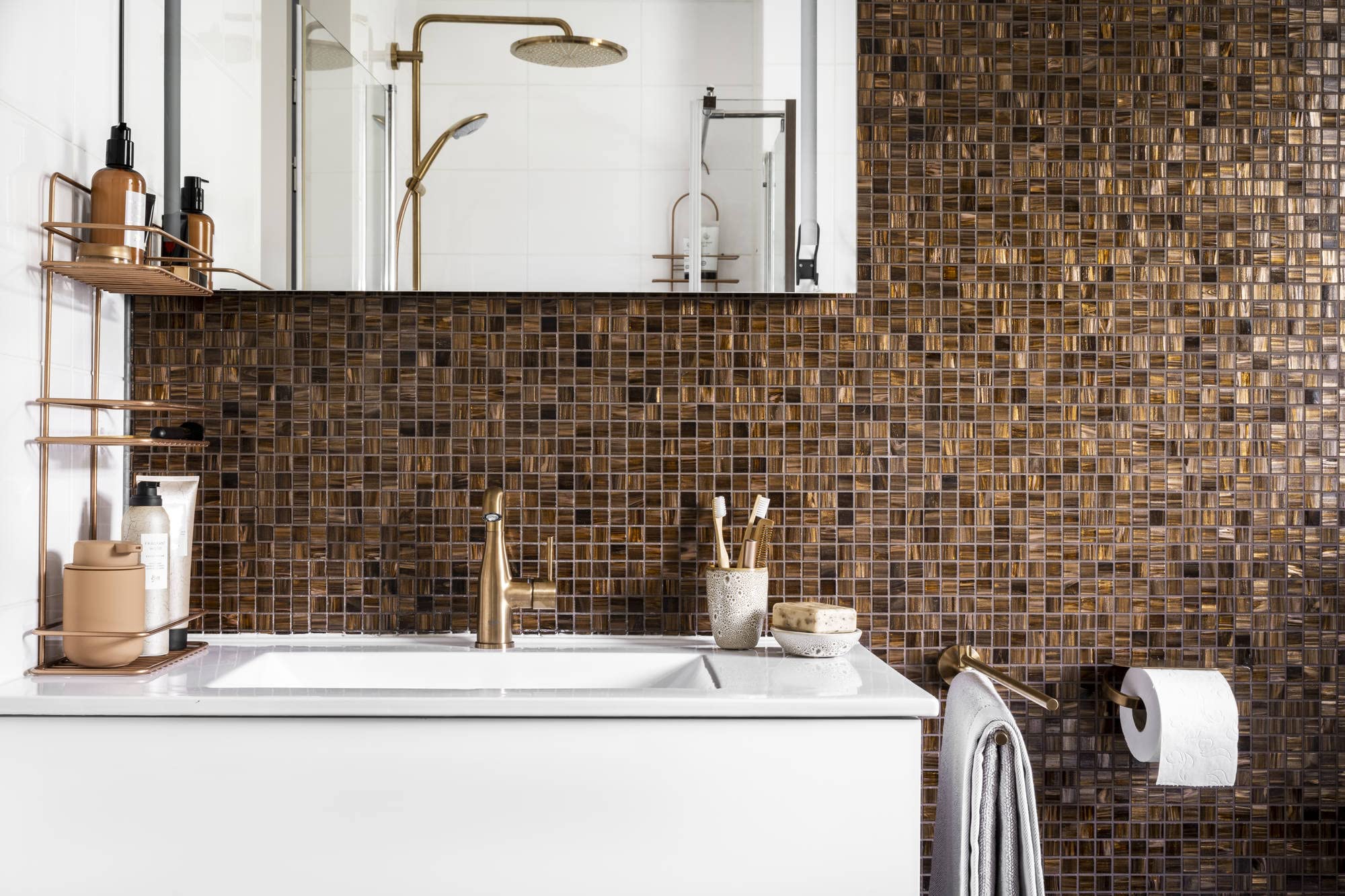 GROHE Essentials – Barre De Support Pour Serviette Double 600 Mm Warm Sunset