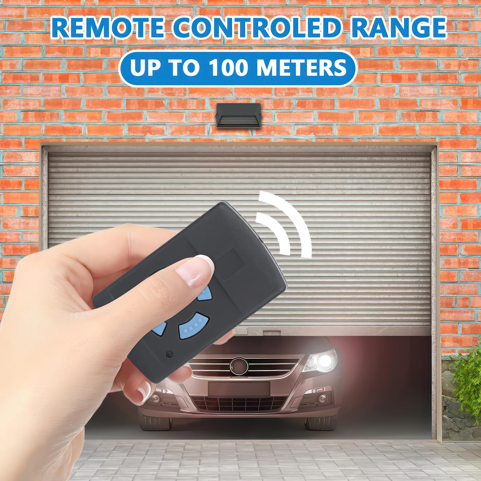 Lot de 2 télécommandes de porte de garage 868 MHz Miawtro - Compatible avec Hörmann Hsm4-868, Hsm2/Hs/Hse/Hsz Hsp/Hsd-868, ouvre-porte de garage - Télécommande pour porte de garage