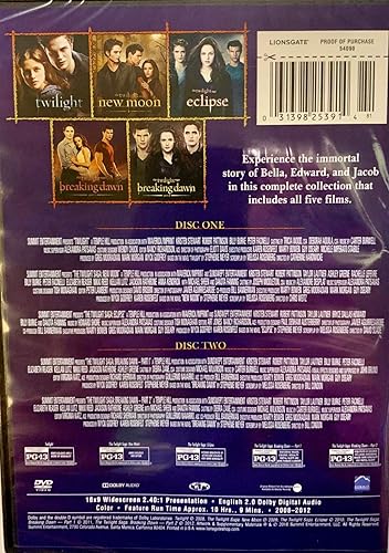 Miniatura 2 de Twilight Saga 5 Movie Collection DVD