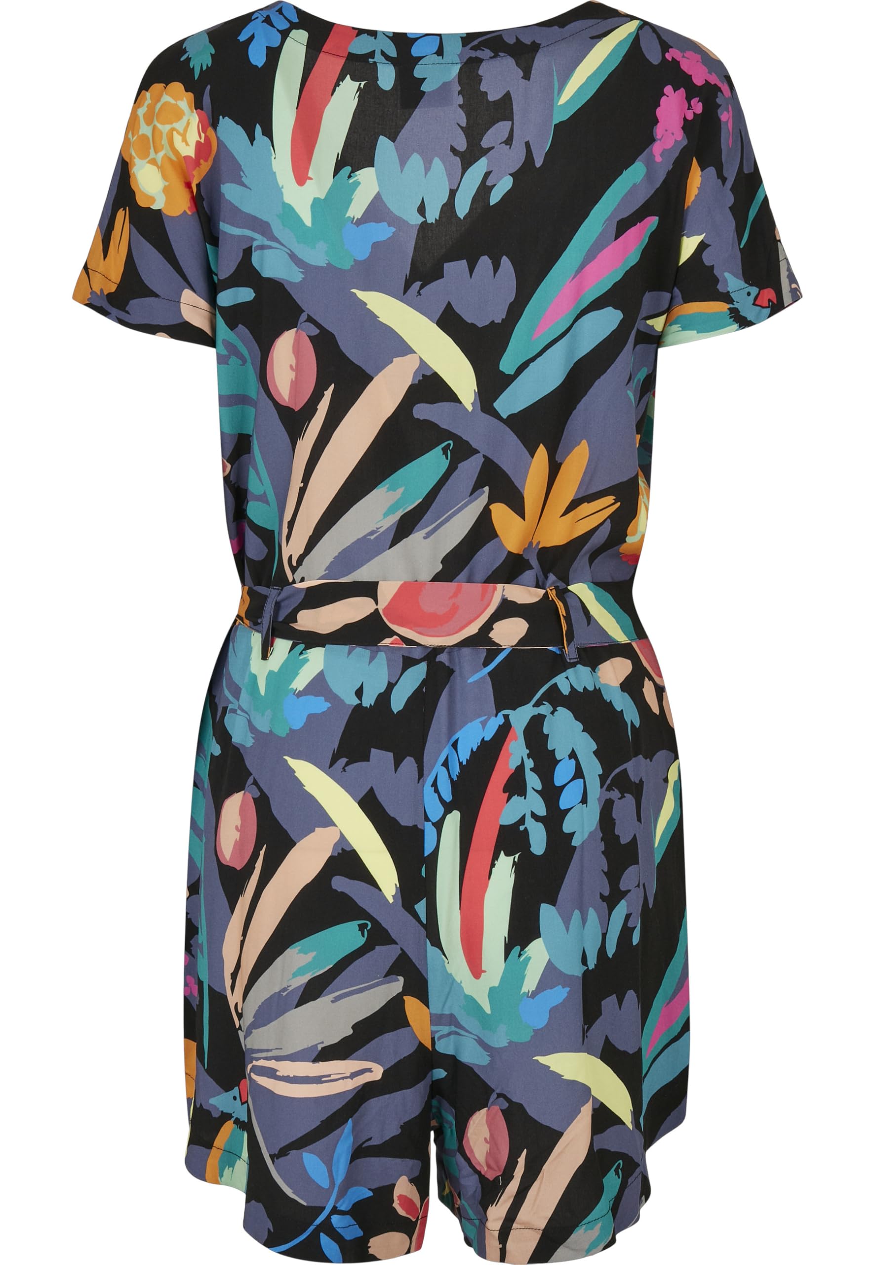 Urban Classics Damen Ladies Short Viscose Belt Jumpsuit