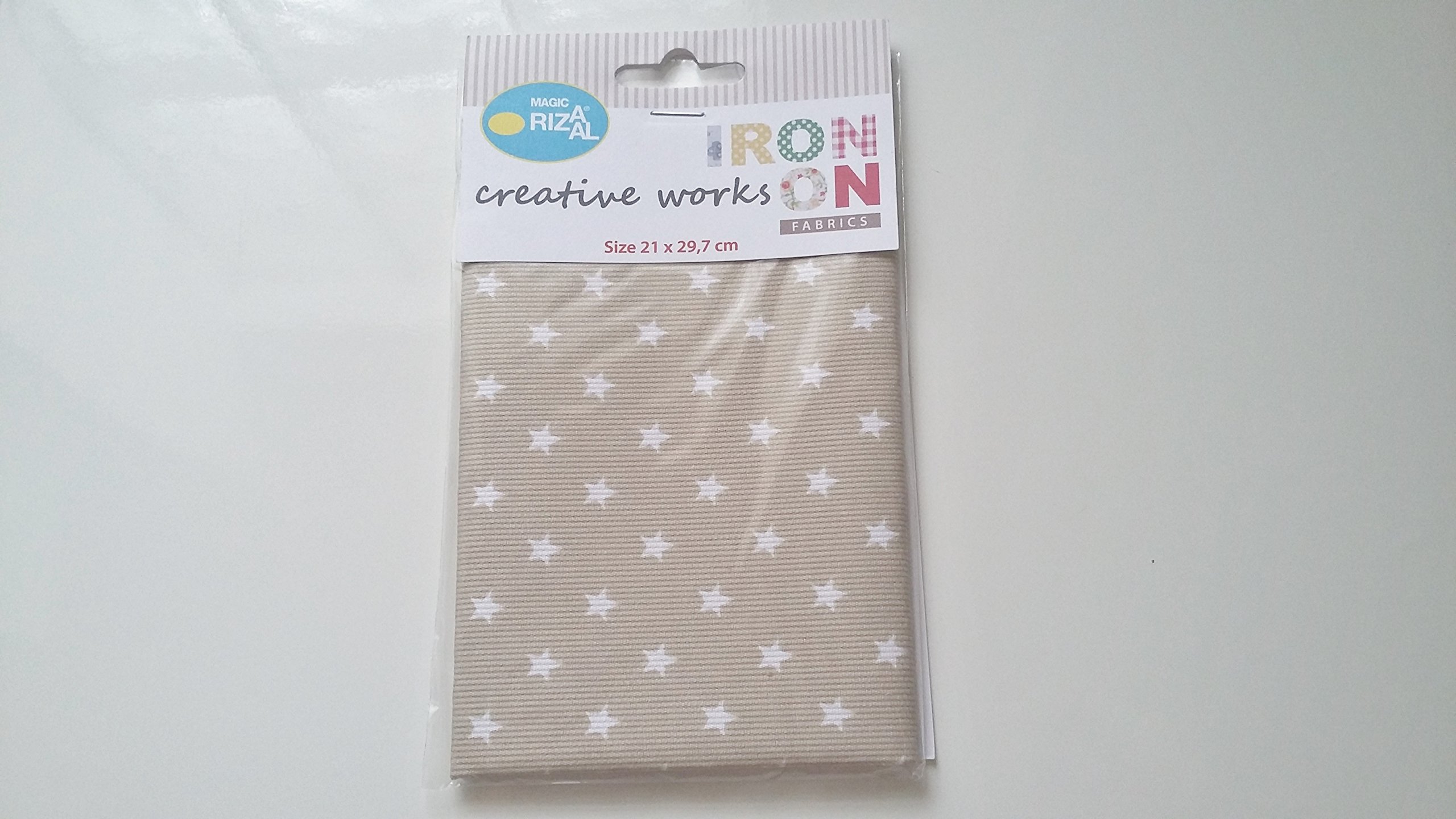 atch Patches Patch White Fantasy Color Beige Stars – 21 x 29.7 cm Cotton/Polyester