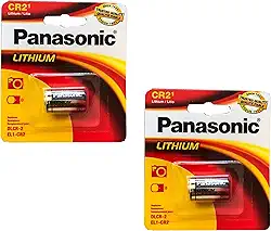 Panasonic Bateria de lítio fotográfica 2X 3V CR-2 5046LC 6206 CR1025 CR15270 CR17335