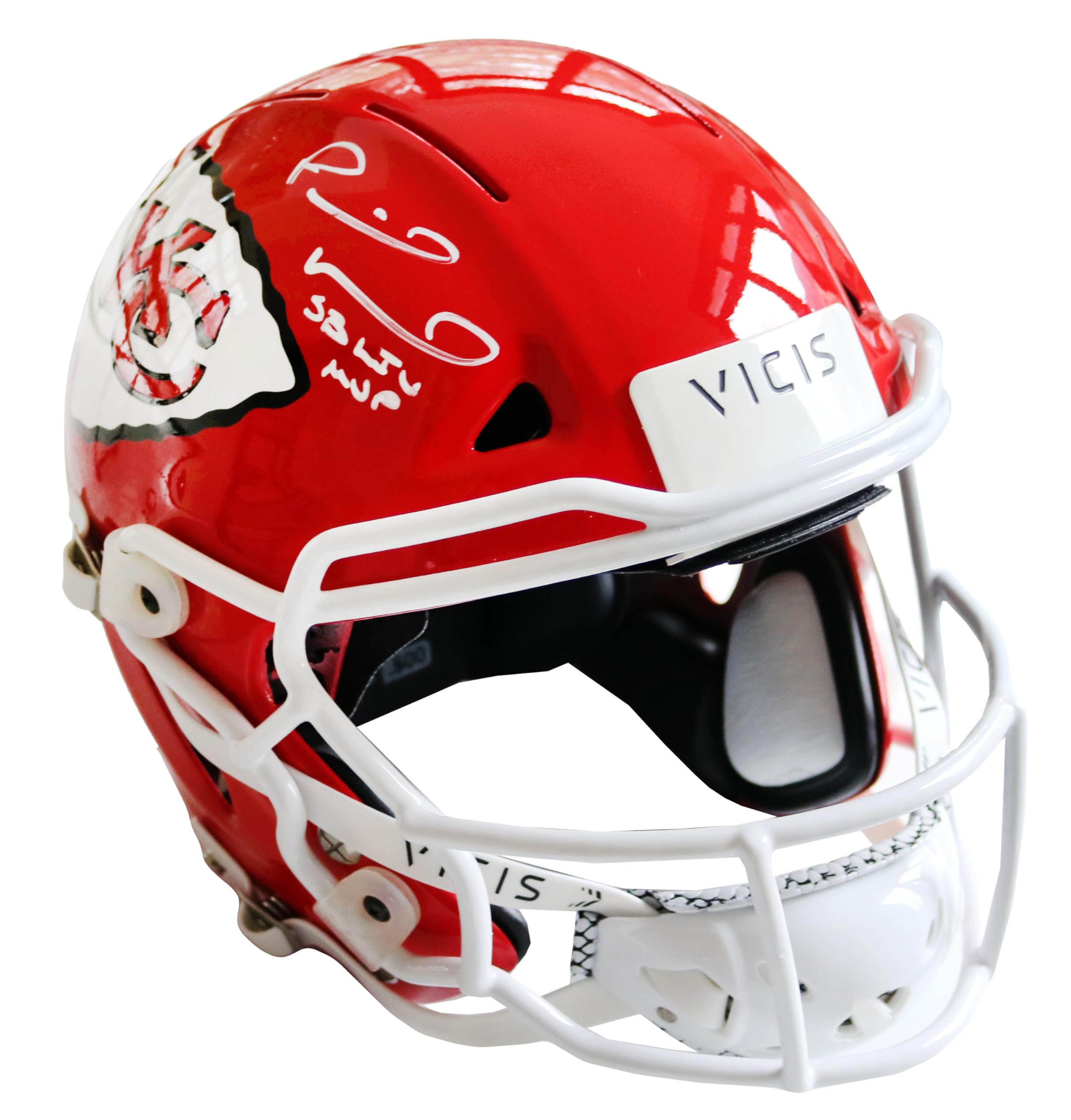 Patrick Mahomes Kansas City Chiefs Signed Autographed Vicis Full Size Authentic Game Model Helmet Beckett Witness Certification : Collectibles & Fine Art