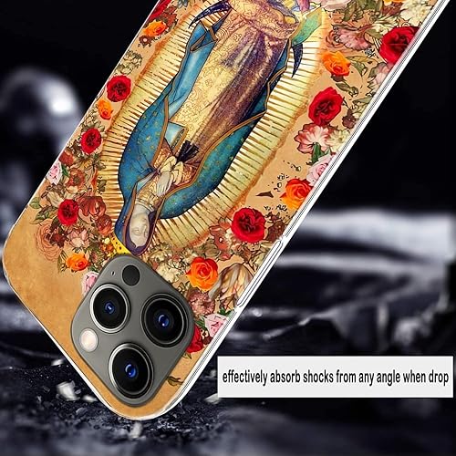 Miniatura 5 de Funda para teléfono compatible con iPhone 11, con texto en inglés "Our Lady of Guadalupe, Virgen María, Católica, México", protección de silicona