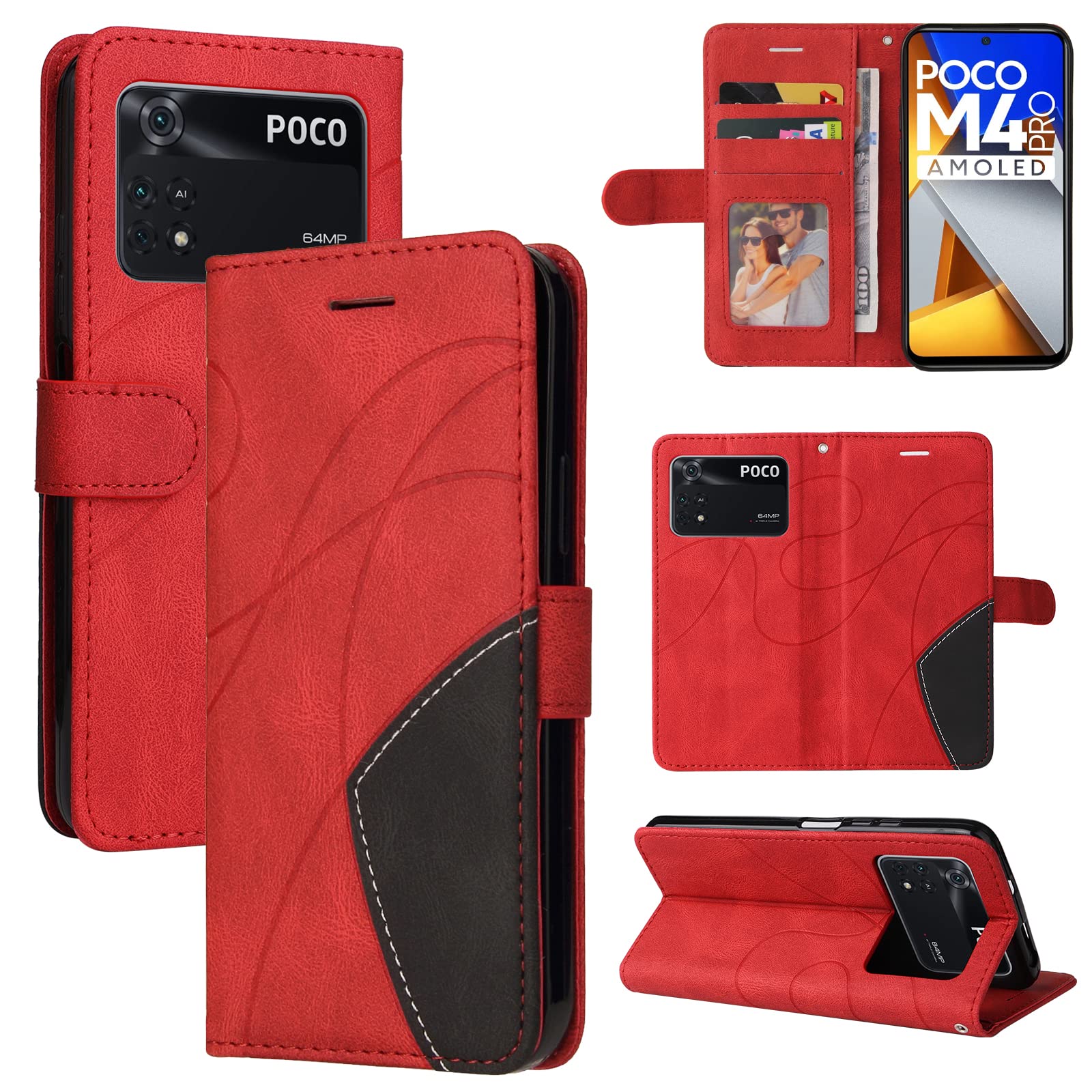 Funda Para Xiaomi Poco M4 5G/Poco M5 4G, Funda Billetera De