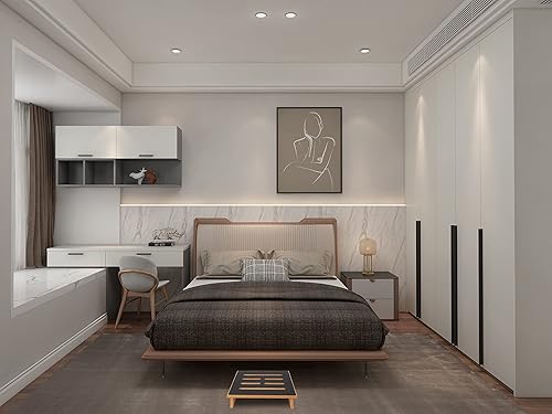 Miniatura 2 de Taburetes de un solo paso para adultos de 6.5 pulgadas con superficie de goma antideslizante, taburetes de madera para interiores y exteriores,