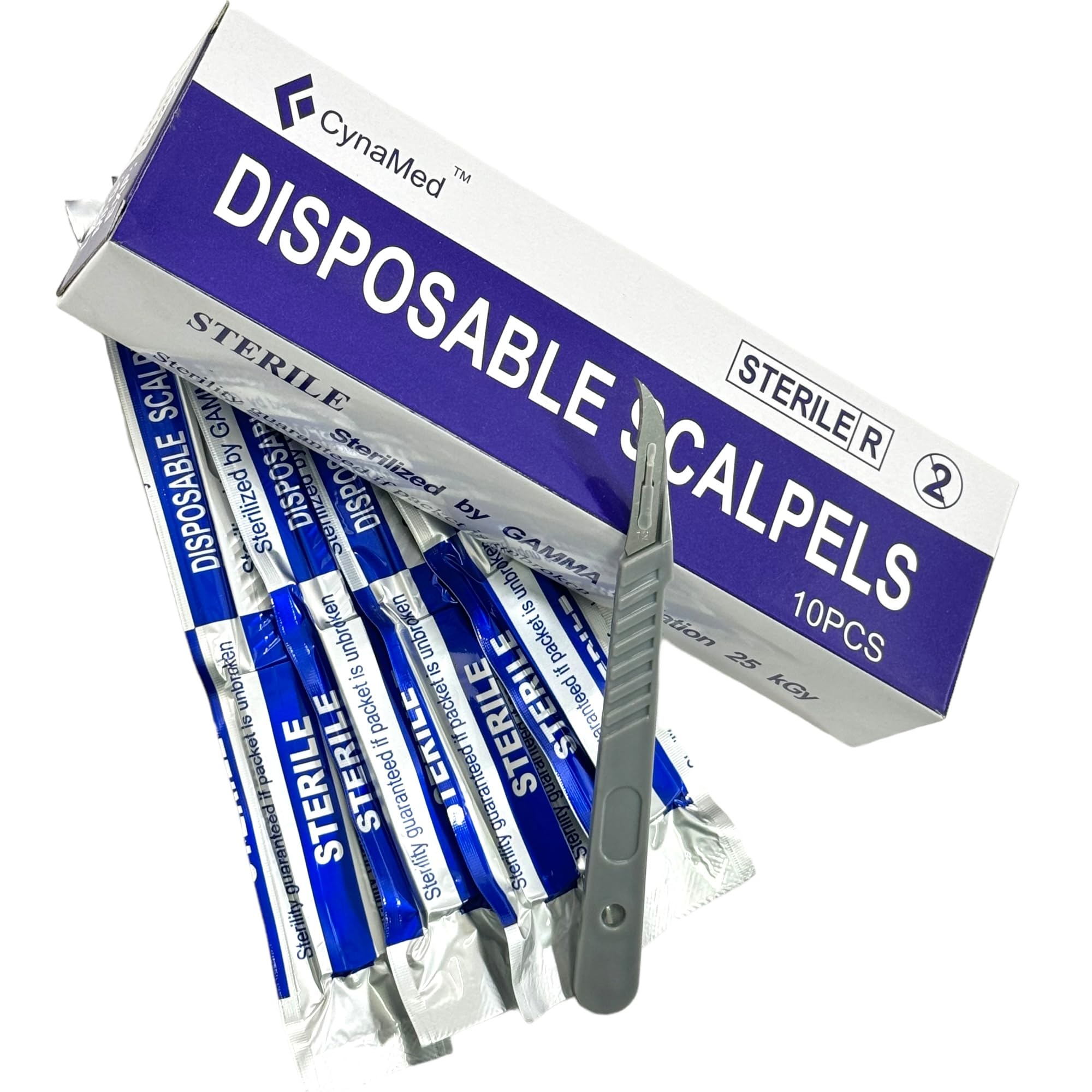 Disposable Sterile Scalpels (10 Pack) - Size #10 High Carbon Steel Blades with Plastic Handle for Dermaplaning, Crafts, Podiatry, Wood Model Making, Mycology, Plant Cutting,Dissecting & More (#23) — Amazon image 14