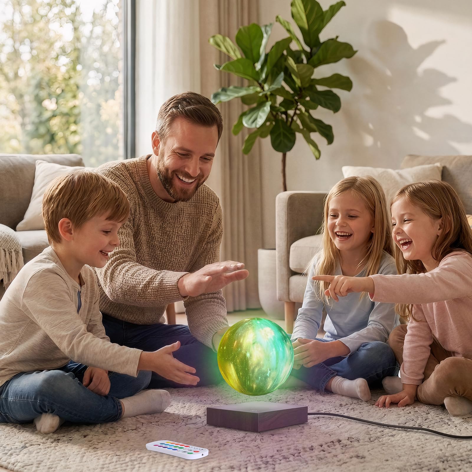 Levitazione Magnetica Luna Lampada Globo Luce Notturna Galleggiante 3D Luna LED Luce Colorata per Casa Decorazione Lampada Da Tavolo