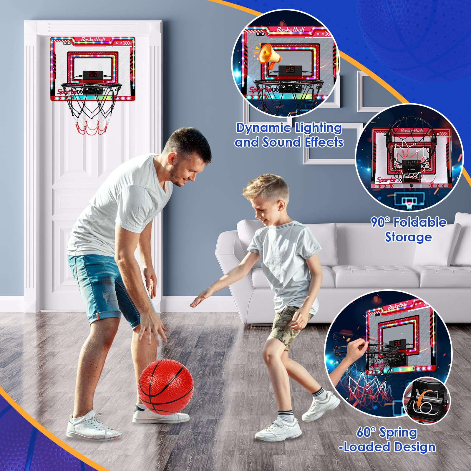 Kosz do koszykówki Indoor Mini do pokoju