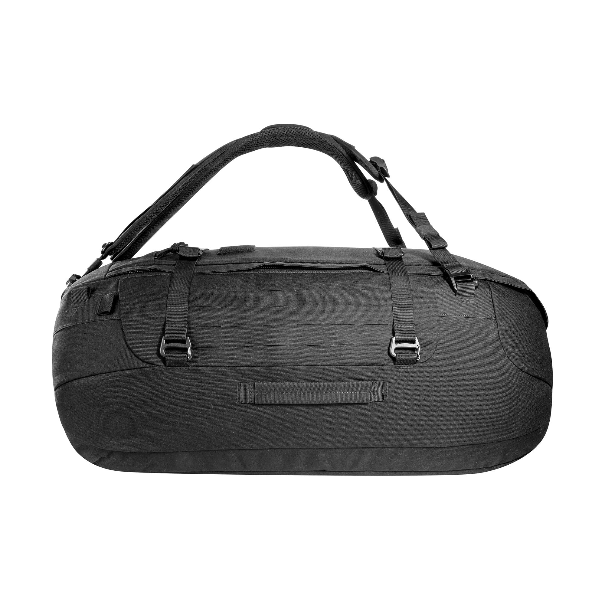 Tasmanian Tiger TT Duffel 65 l taktyczna torba podróżna Duffel Bag dla mężczyzn z funkcją plecaka i systemem Molle, zamykana, pojemność 65 l, czarny, 70 x 36 x 28 cm