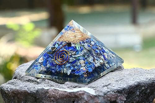 Miniatura 3 de Crocon Pirámide de energía de cristal orgánico de piedras preciosas Feng Shui para atraer energías positivas, regalo espiritual y decoración del