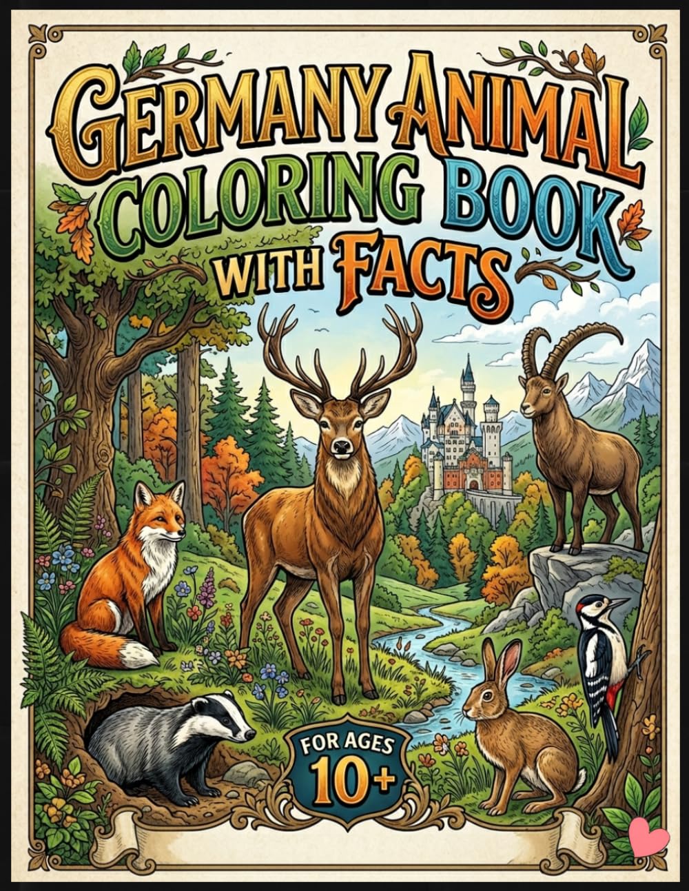 Germany Animal Coloring Book With Facts