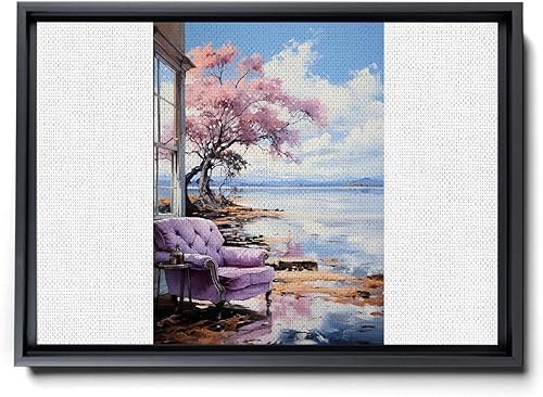 Vintage print print Landscape Wall Art Print, Nature Framed Large Gallery Art, Minimalist Art (with hanging kit)