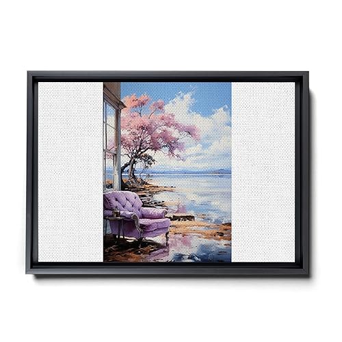 Vintage print print Landscape Wall Art Print, Nature Framed Large Gallery Art, Minimalist Art (with hanging kit)