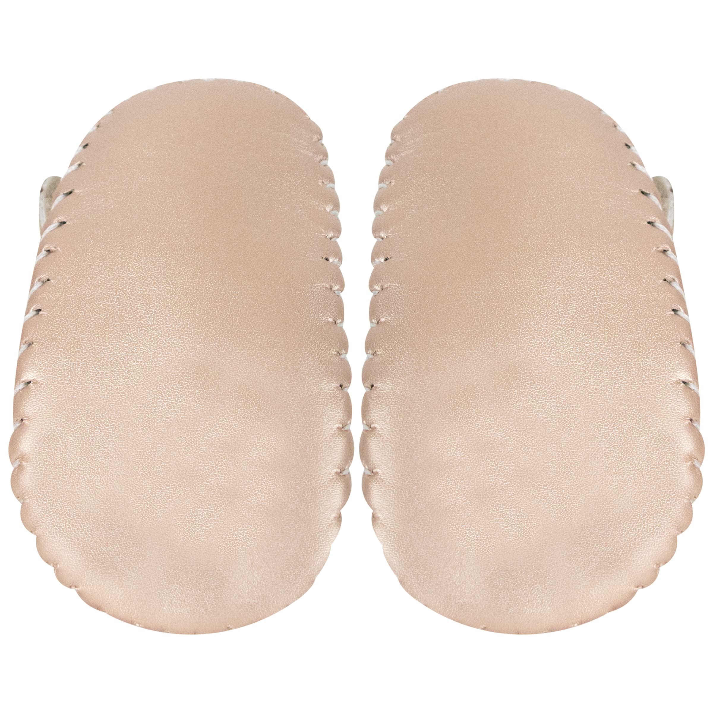 Neska Moda Baby Girls Synthetic Leather Hook & Loop Loafer Booties/Shoes for 6 to 12 Months (Gold) 3