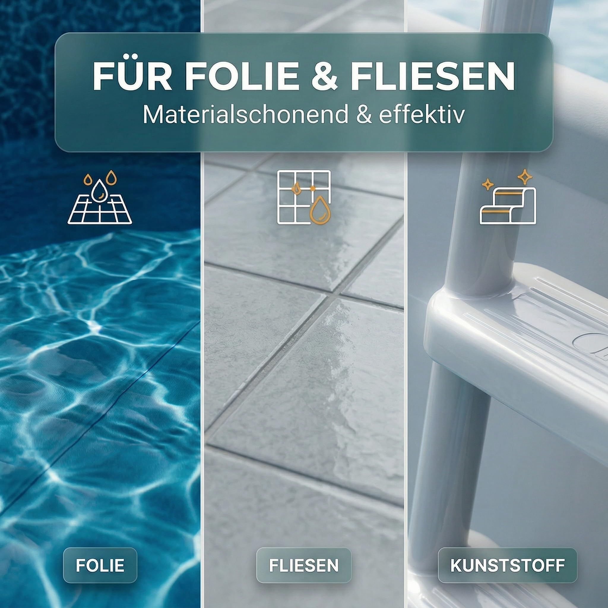 INOX® Pool Randreiniger alkalisch 5L | Hocheffektiver Beckenrandreiniger für Poolfolie, Fliesen & Keramik | Poolrand Reiniger für Folienpools & Kunststoffbecken
