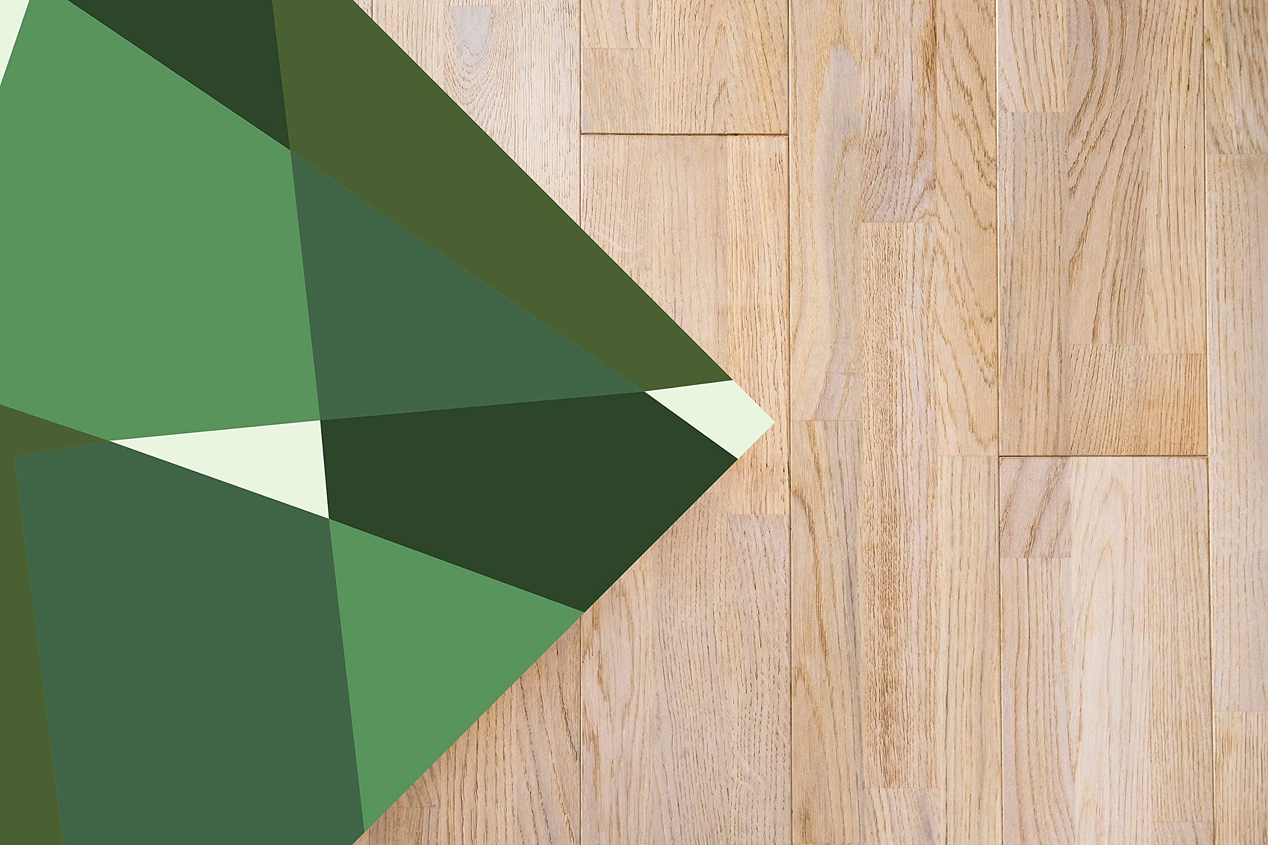 Panorama Alfombra Vinílica Cocina Baño - Modelo Geometría Abstracta Verde 100x140 cm - Varios tamaños - Decoración Hogar