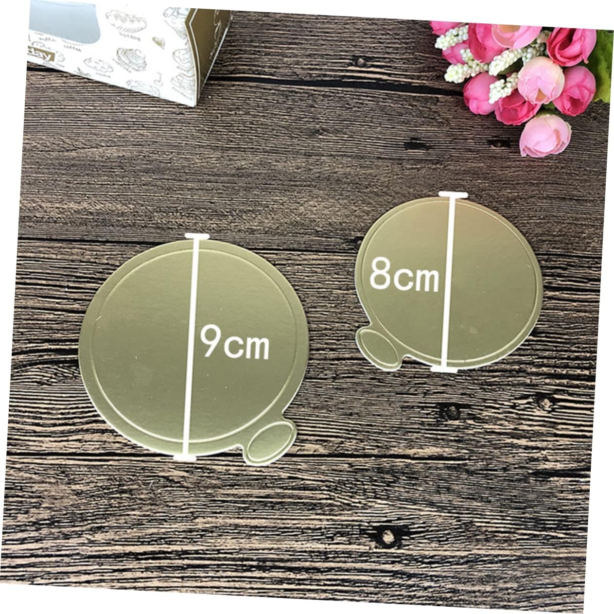200pcs Decorative Cake Board Round Cake Boards Sturdy Circle Base Tray Dessert Pad for Diy Piping Practice Safe Reusable