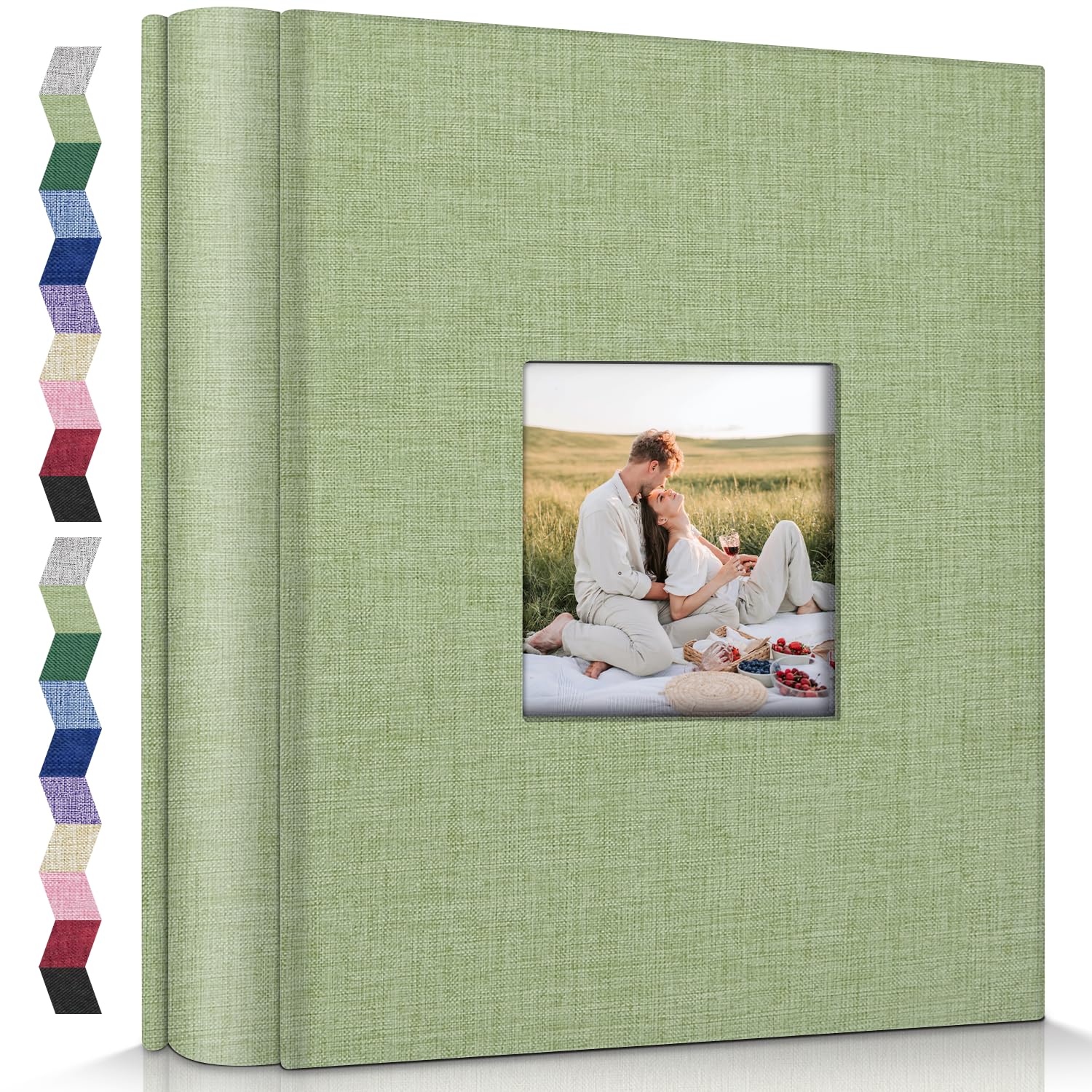 Photo Album 4x6-600 Photos Photo Books with 600 Horizontal and Vertical Pockets,Linen Cover Albums for Family Wedding Anniversary Baby Vacation Pictures