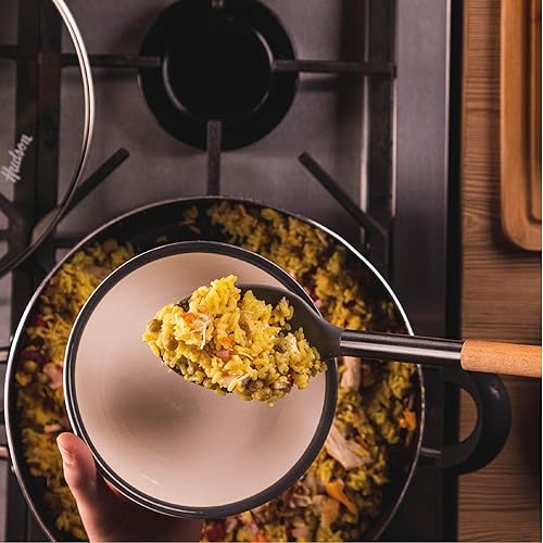 Miniatura 7 de HUDSON - Paella antiadherente Hudson de 11 pulgadas de aluminio, 3.7 cuartos de galón