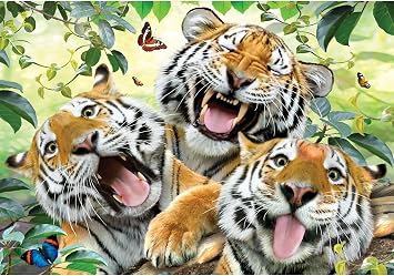Anatolian Puzzle - Tiger Selfie, 260 Piece Jigsaw Puzzle, #3332