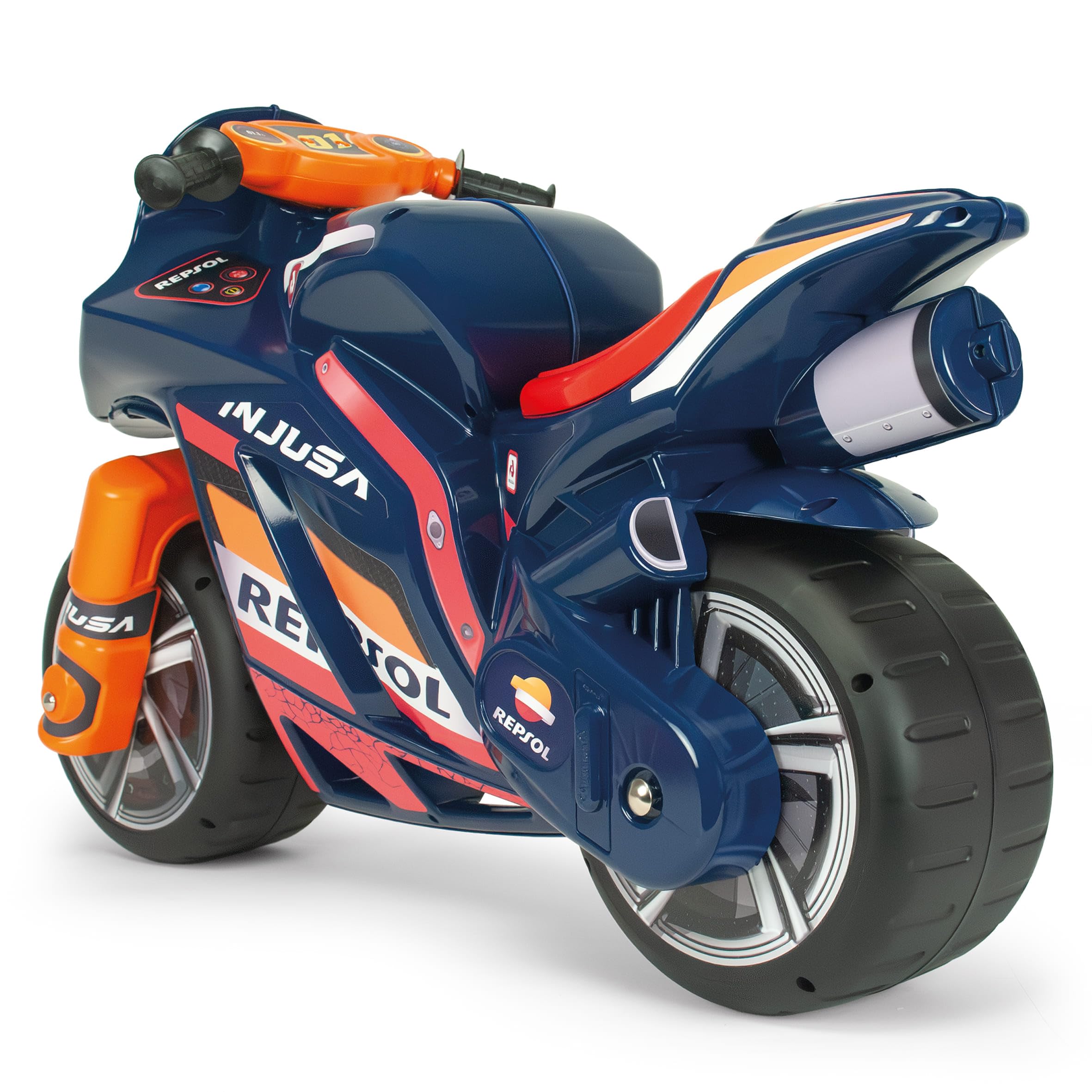 Moto Enfant 4 Ans XL Winner Repsol sans Pédales + Porteur Moto Course Enfant Garçon Fille + Stable + Confort + Guidon Ergonomique + Roues Larges + Fabriqué Europe | INJUSA