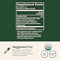 Vista 3 de Global Healing Suplemento Líquido Orgánico para Alivio del Reflujo Ácido con Olmo Resbaladizo – Ayuda con Malestar Estomacal, Acidez, Indigestión