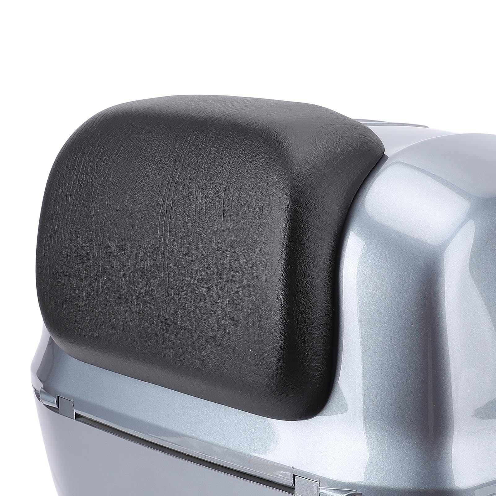 Jeffergarden Kufer na Kufer Motocyklowy ABS Tylny Bagażnik 33L z płytą dolną Wodoodporny Bagażnik Oparcie z Zamkiem Szyfrowym do Skuterów Rowery Elektryczne (GRAY)