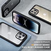 Vista 65 de Miracase - Funda magnética para iPhone 13 Pro Max de 6.7 pulgadas (compatible con MagSafe), transparente, completo, protector de pantalla de vidrio