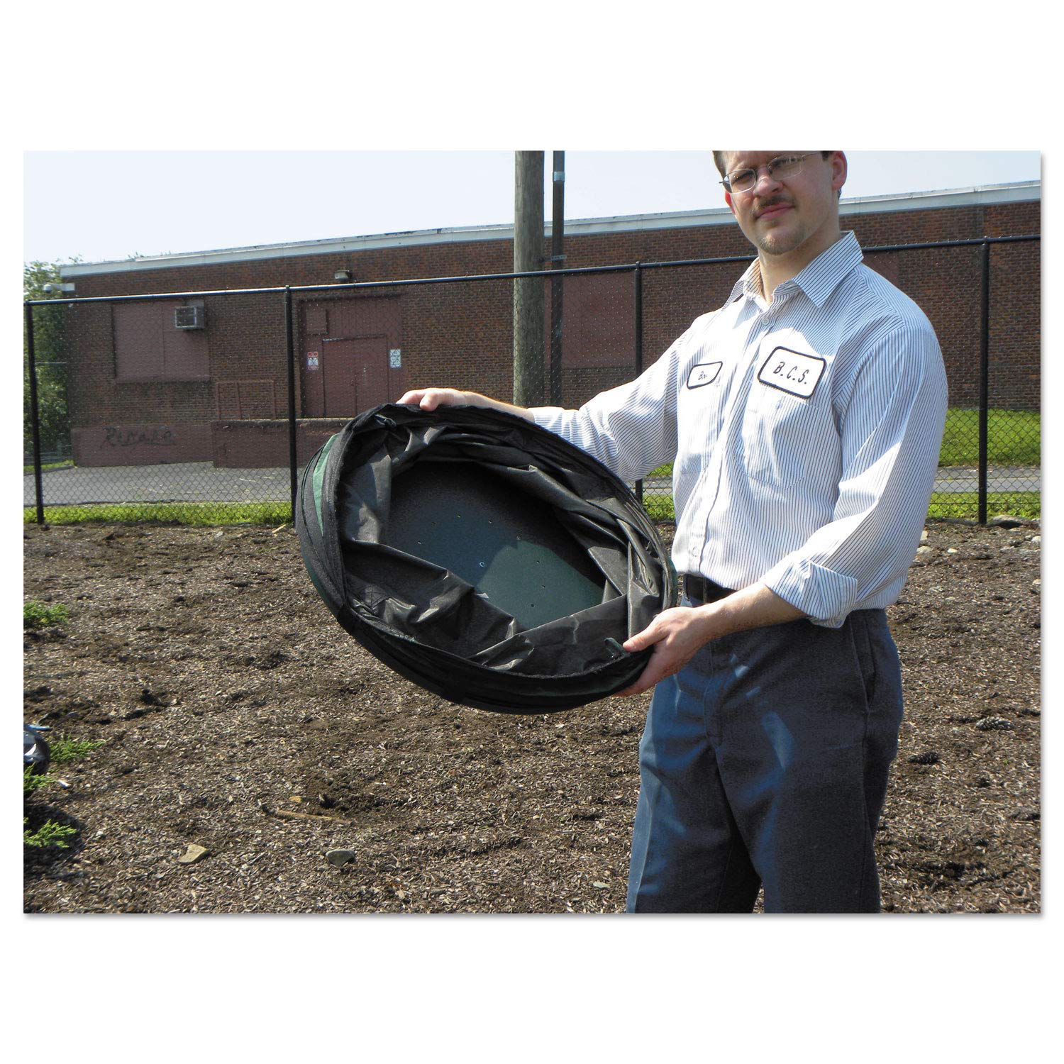UNGER Nifty Naber Bagger (Gartenabfallsack, aufklappbare mobile Müllsammeltonne, Fassungsvermögen 180 Liter) NB 300 | 180 l, grün