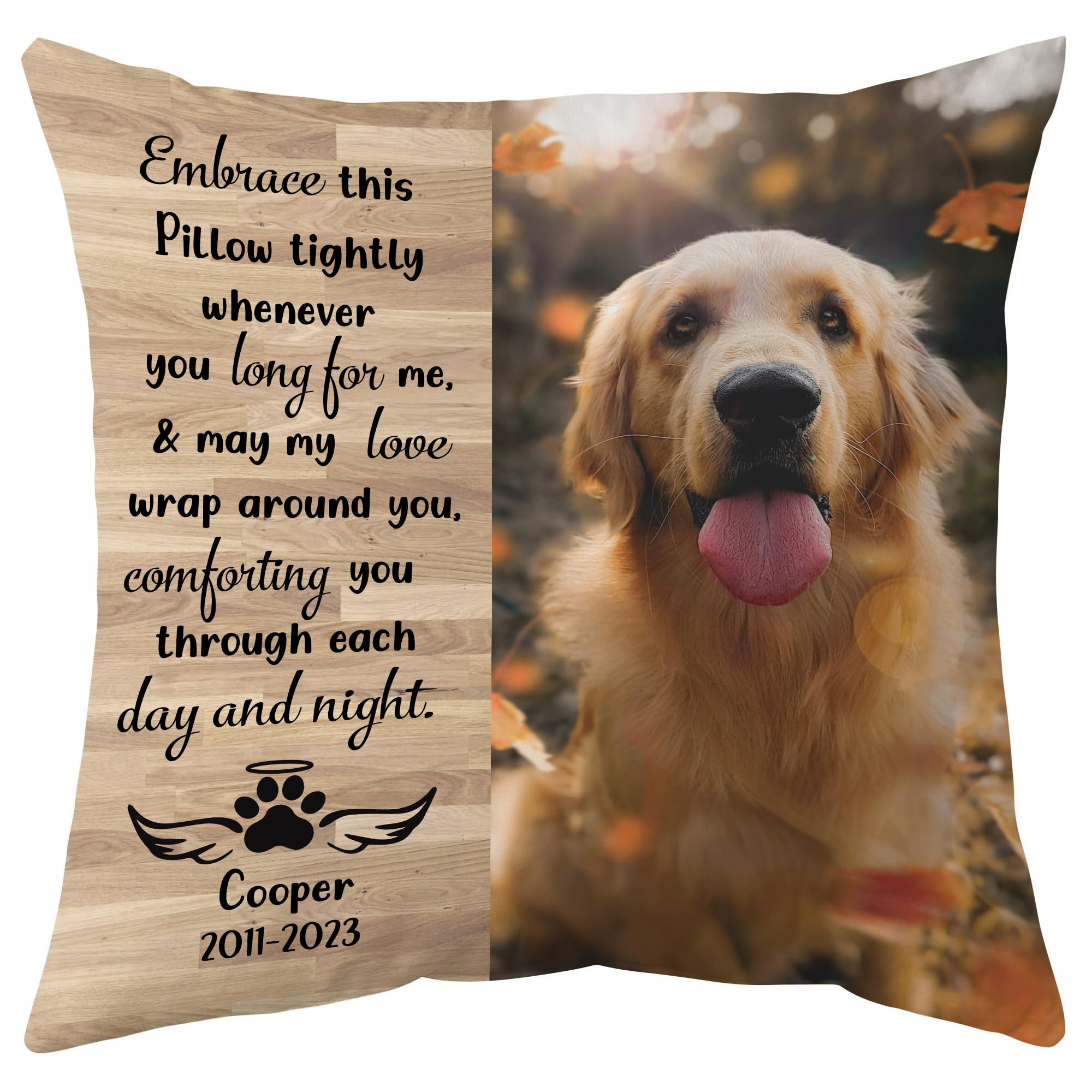 Hyturtle Personalized Pet Memorial Pillow with Insert - 12