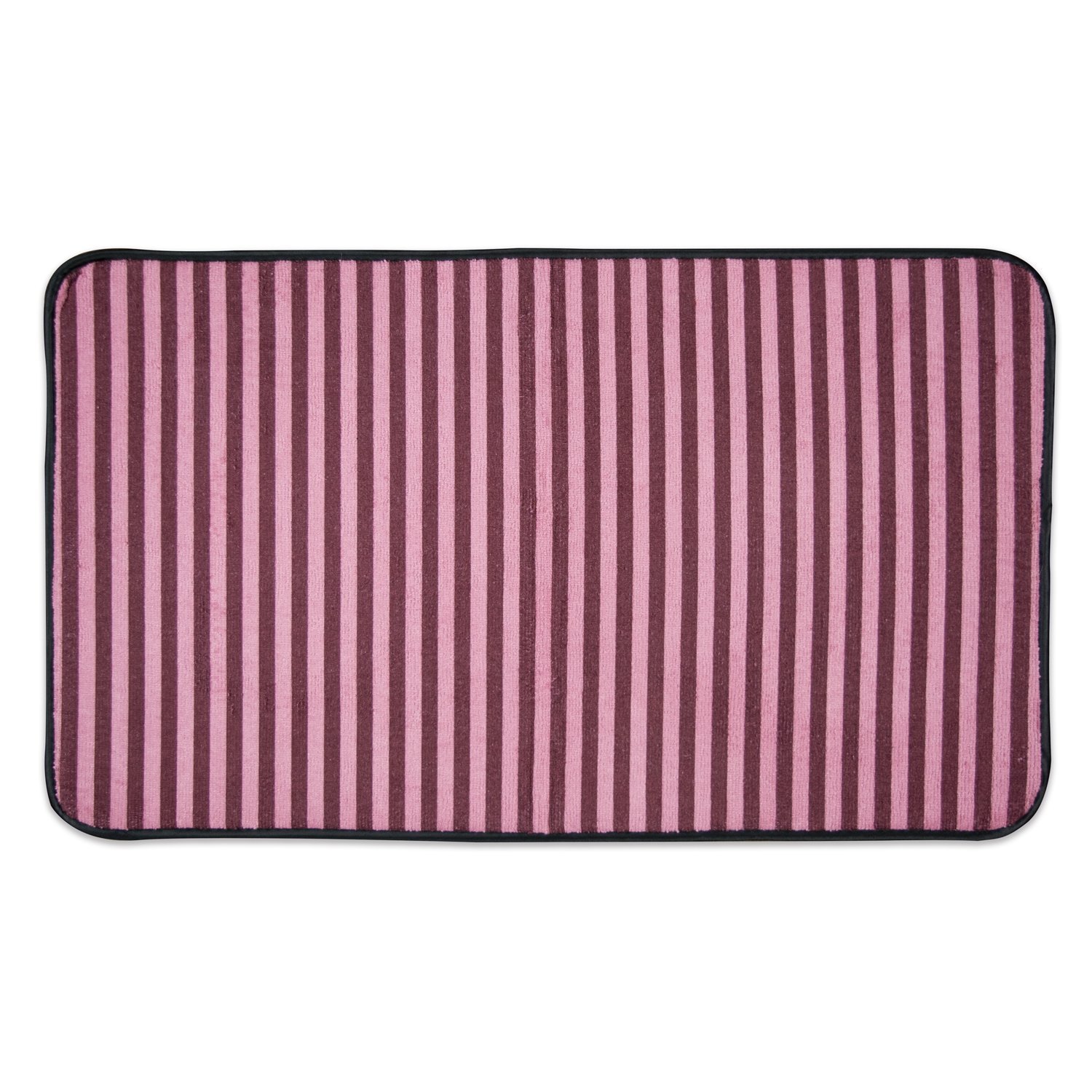 Bone Dry Striped Pet Cage Mat, X-Large - 25 x 39, Cranberry