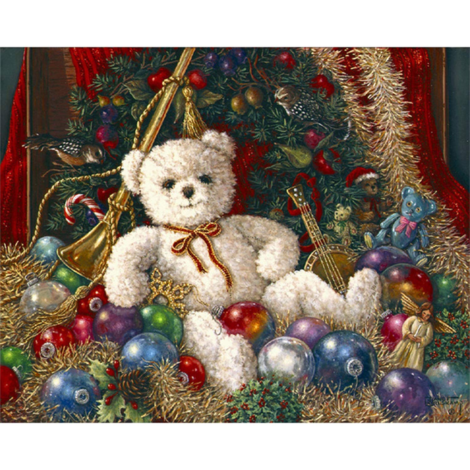 Christmas bear painting Clearance