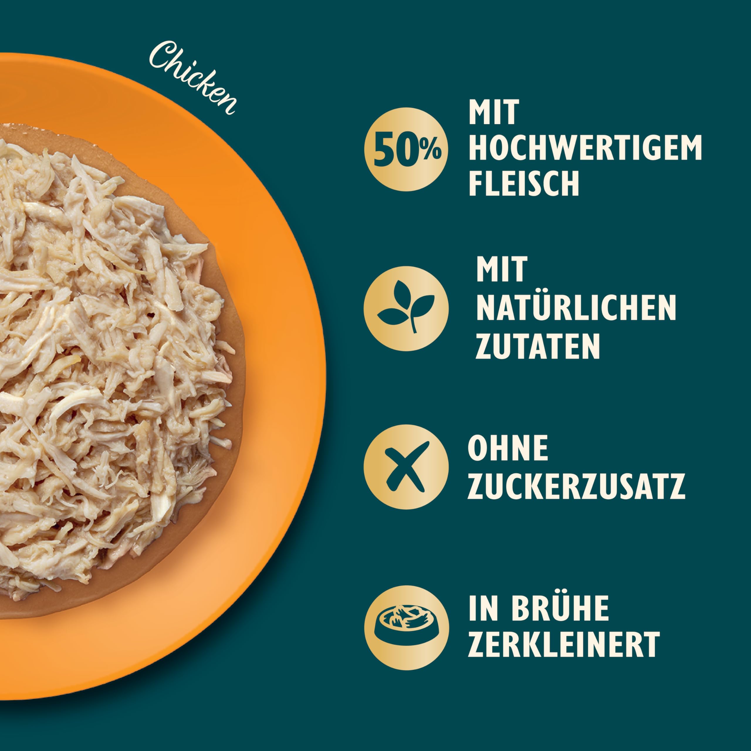 Lily’s Kitchen Aus Natürlichen Zutaten hergestellt Zerkleinerte Filets in Brühe Ausgewachsen Nassfutter für Katzen Mehrfachpackung 6x (8 x 70g) Dosen