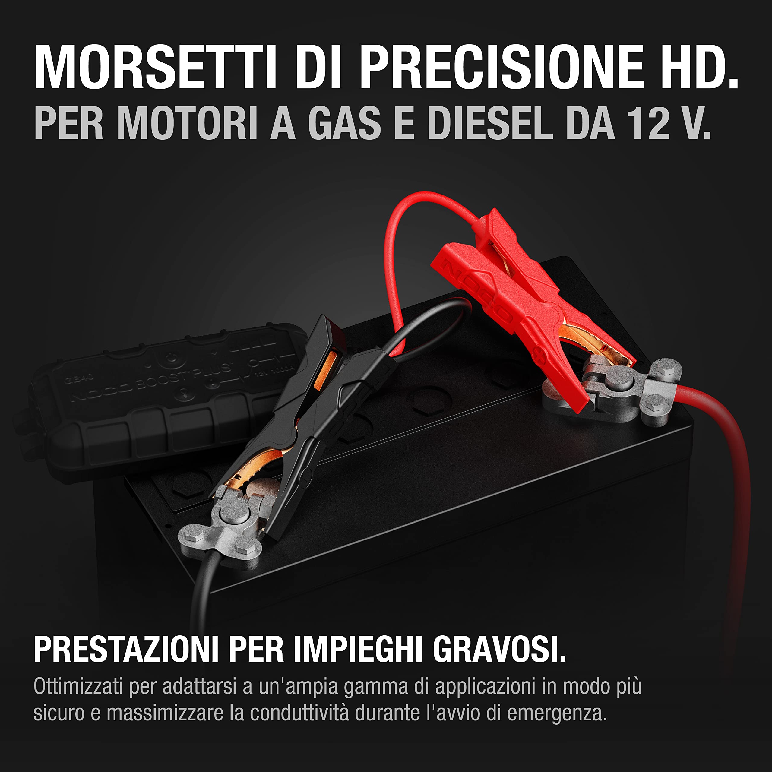 NOCO GBC003 Boost HD Precision Morsetti per Batteria per Dispositivi di Avviamento di Emergenza al Litio UltraSafe GB20, GB40, GB50 e GBX45